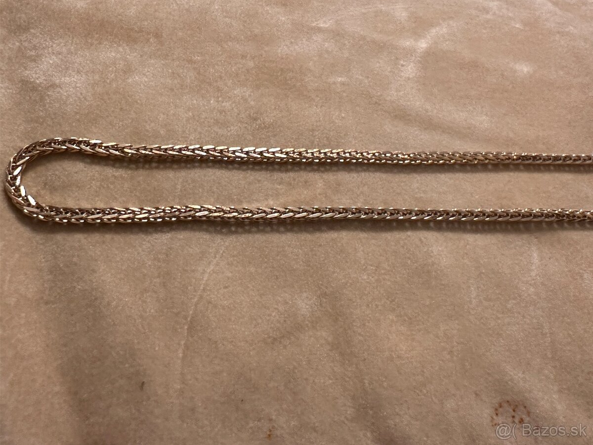 Nová krásna zlata retiazka 14kt žlté zlato - 5