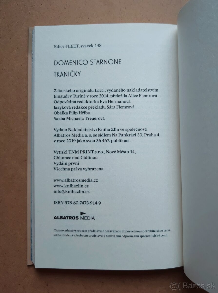 2x DOMENICO STARNONE: Tkaničky, Důvěrnosti - 5