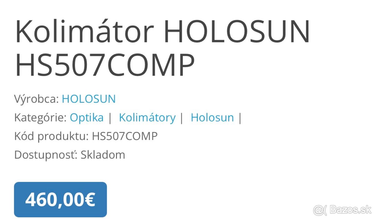 Kolimátor HS5O7COMP - 5