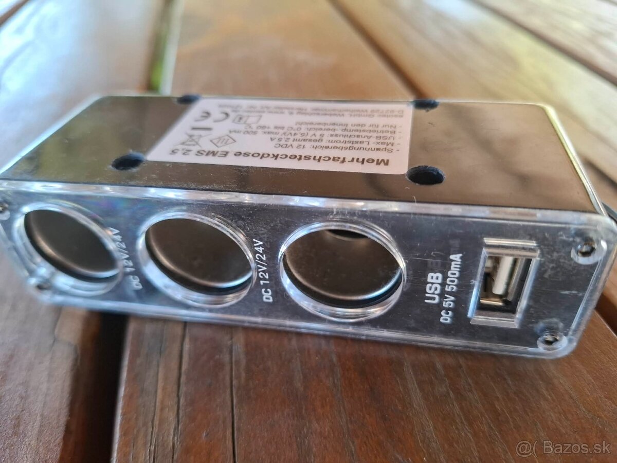 Solárny panel + regulátor + autozásuvka s USB - 5