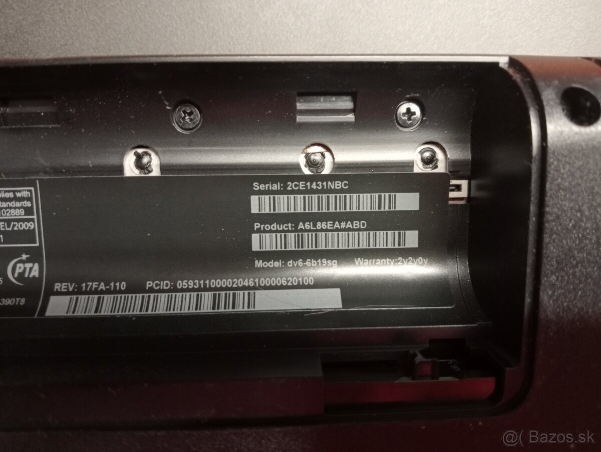 predám HP PAVILION DV6-6b19sg - 5