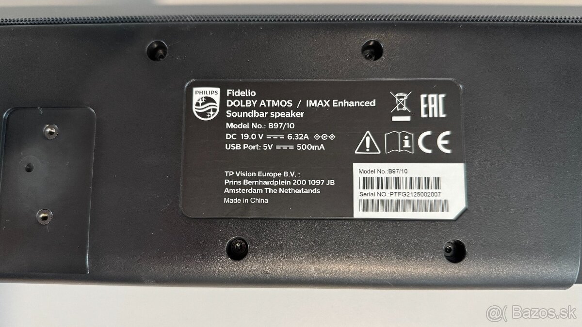 Philips Fidelio B97 7.1.2 soundbar - Atmos/DTS/Imax - 5