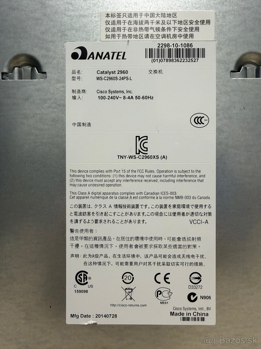 Cisco Catalyst WS-C2960S-24PS-L - 5