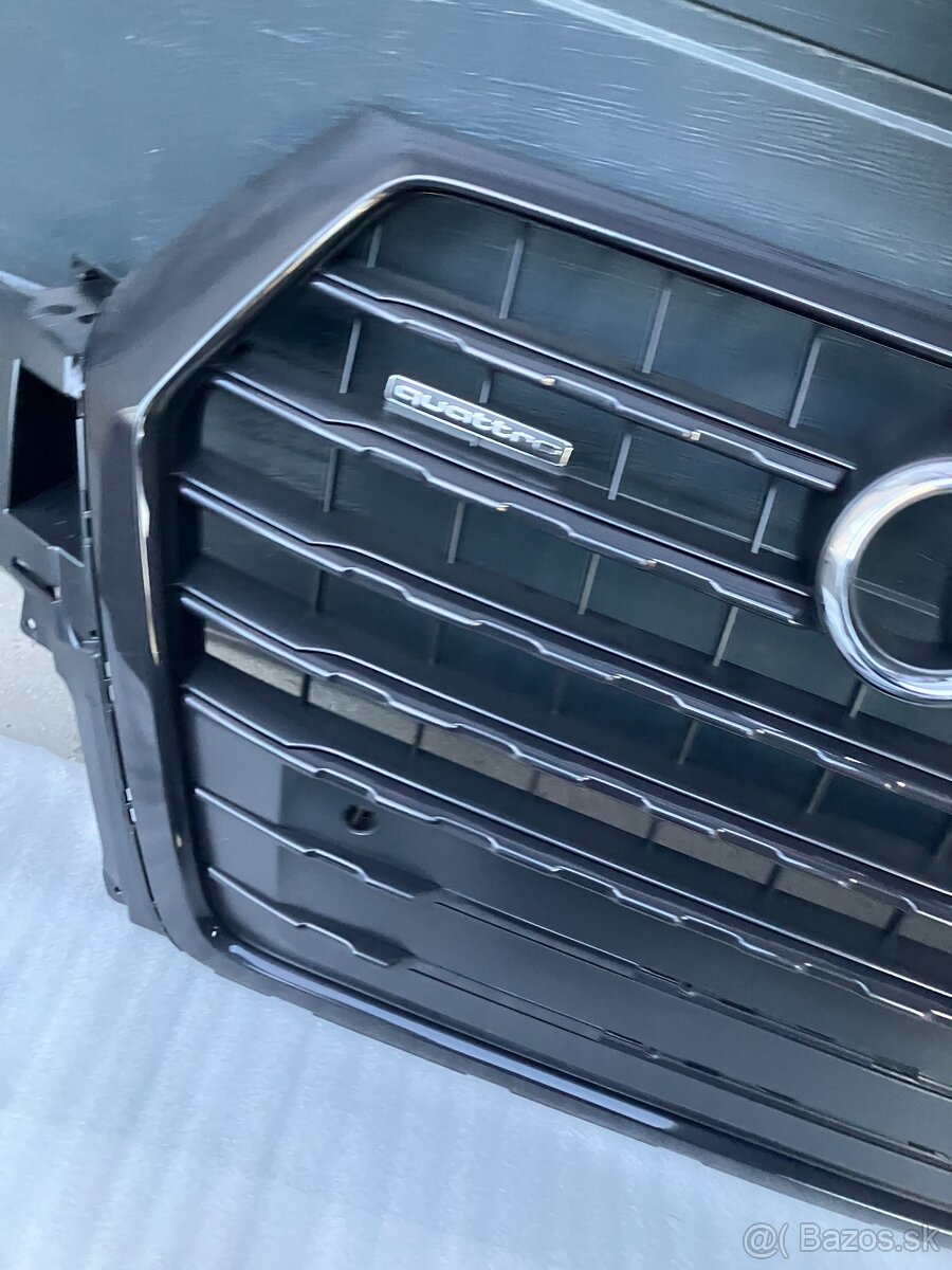 maska audi q7 15-15 sline s-line cerna grill - 5