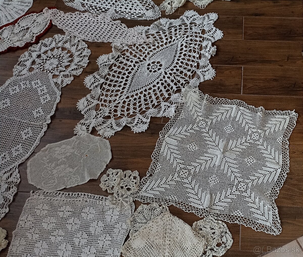 Staré háckované obrusy - 5