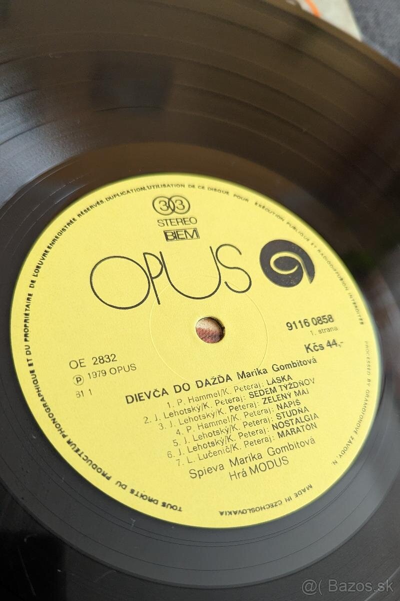 Dievča do dažďa Marika Gombitová LP 1982 OPUS EX- - 5