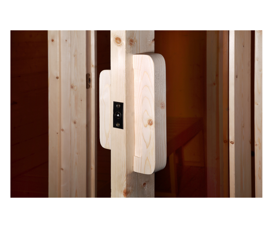 Kvadratická sauna z termodreva / smrek - 5