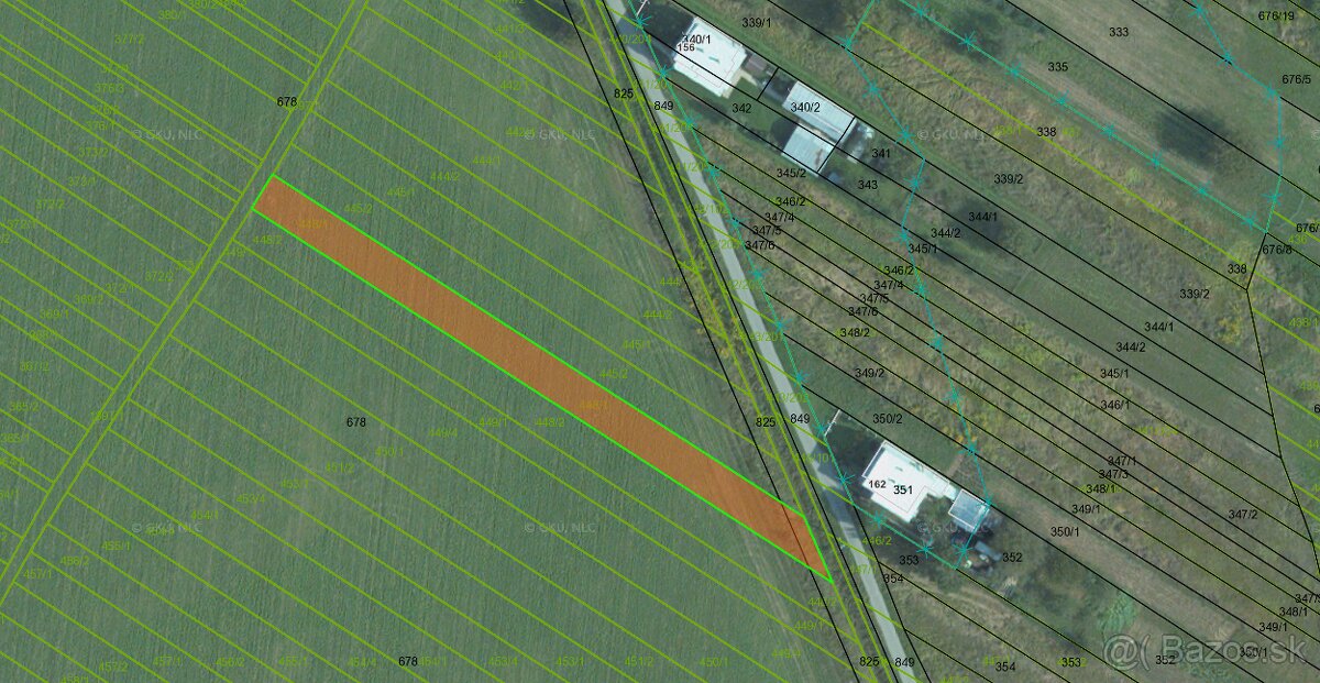 STAVEBNÝ POZEMOK 1.044 m2 - ĽUBIŠA - 5