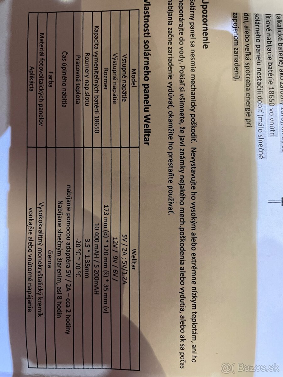 Solárny panel Weltar pre fotopasce - 5