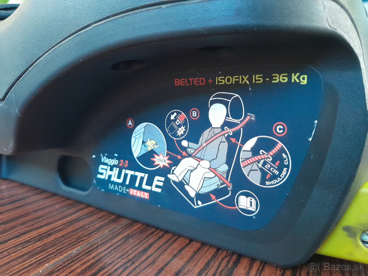 Predám podsedák Peg Pérego 2-3 Shuttle Monza super stav - 5
