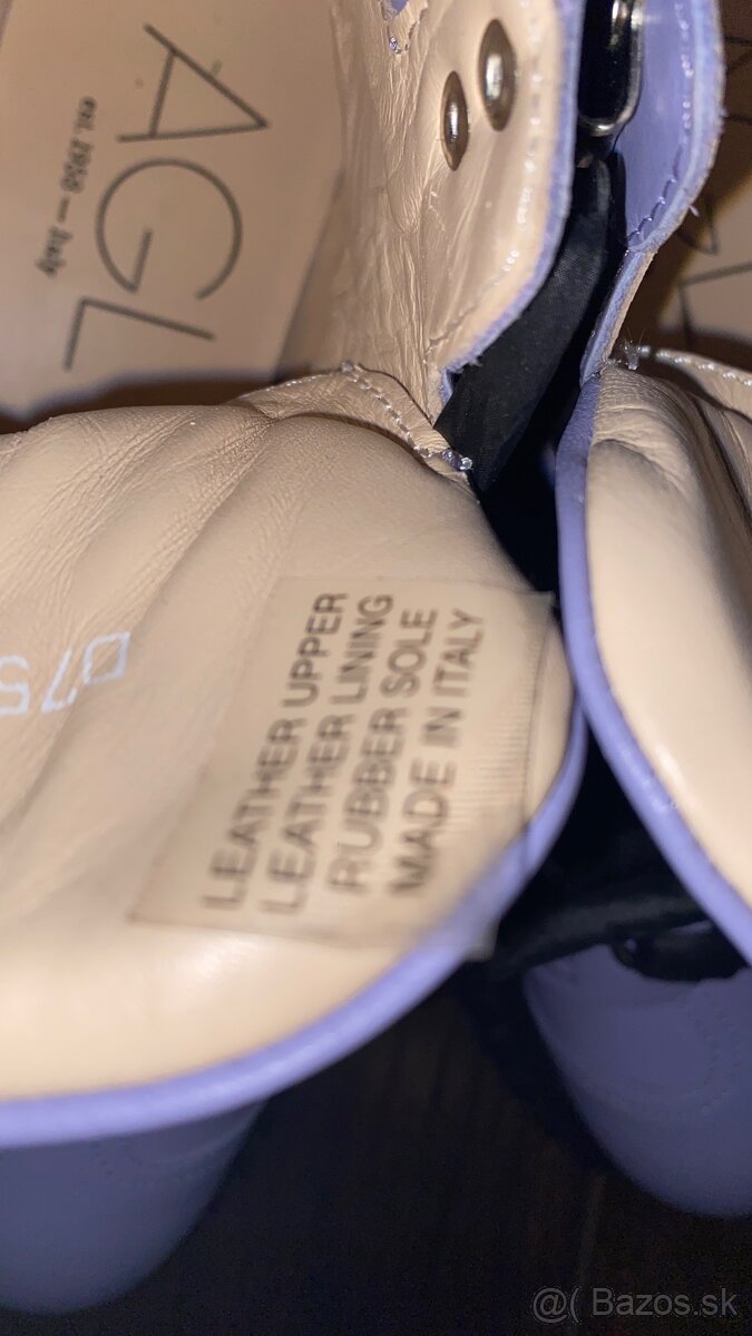 Zimné kožené topánky - veľkosť 38,5 - 5