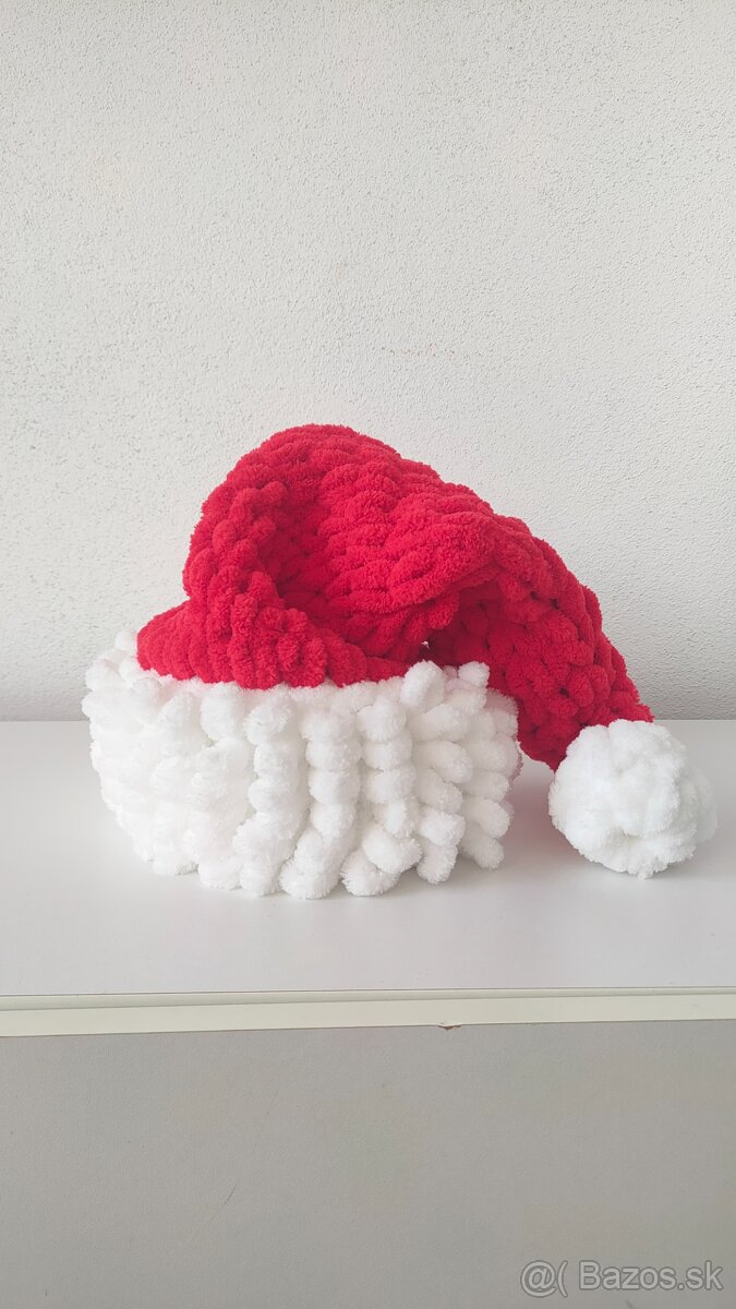 Čiapka vianočná, klobúk Mikuláša, Santa hat - 5