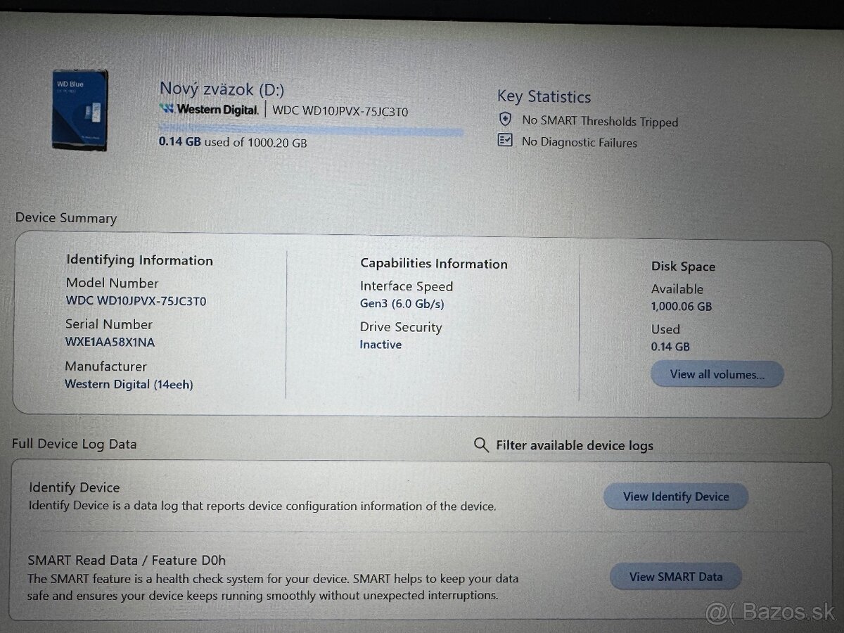SSD 256Gb, hard disk 1TB, hdd 3TB - 5
