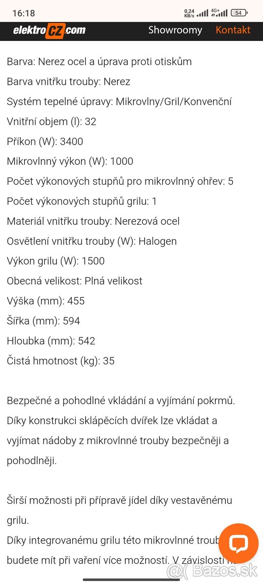 Predám mikrovlnku s grilom AEG. - 5