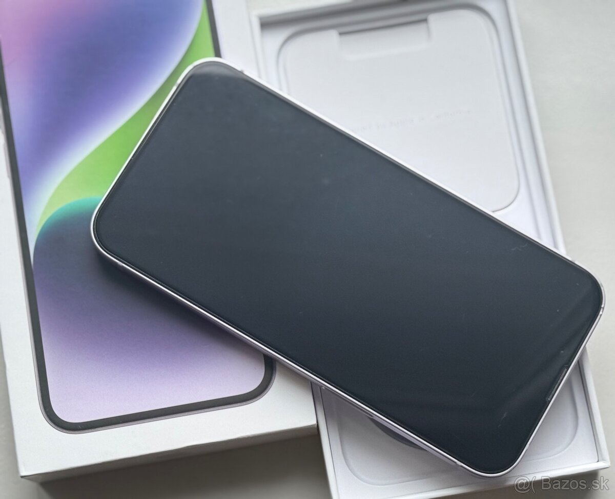 iPhone 14 Purple BATERIE 100% TOP - 5
