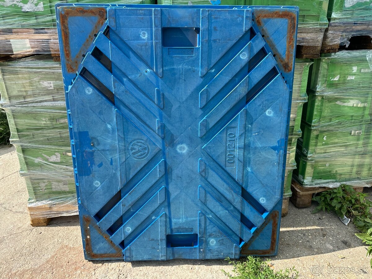 Plastové bedničky+kovová paleta+dekel - 5