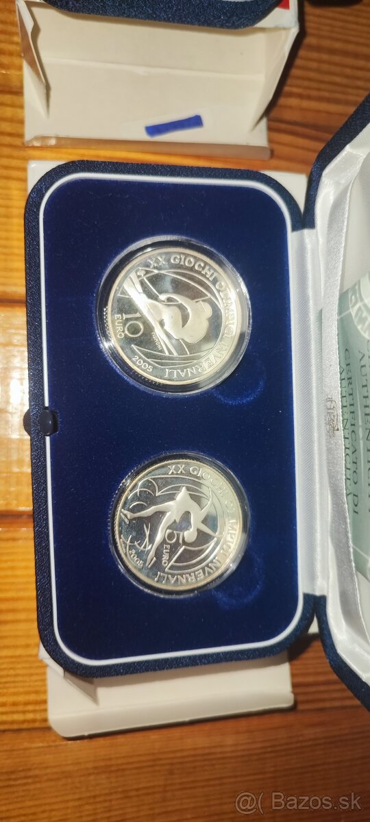 proof strieborné mince Taliansko Turín 2006 - 5