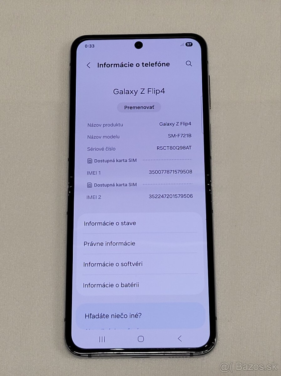 Samsung Galaxy Z Flip 4 - Modrý - 5