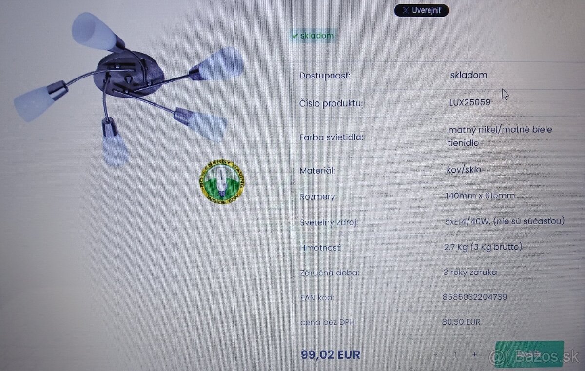 Stropné svietidlo/lampa - 5