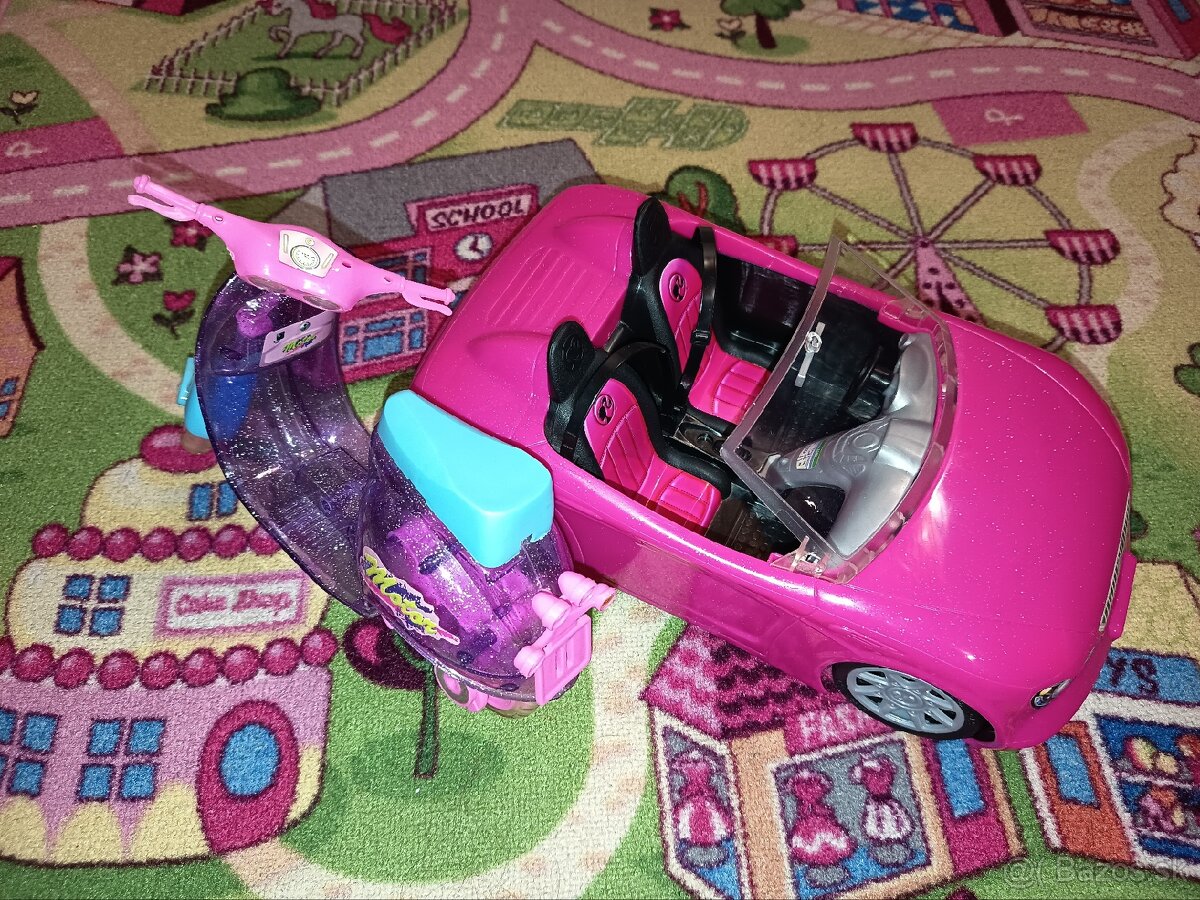 Barbie kabriolet a skúter - 5