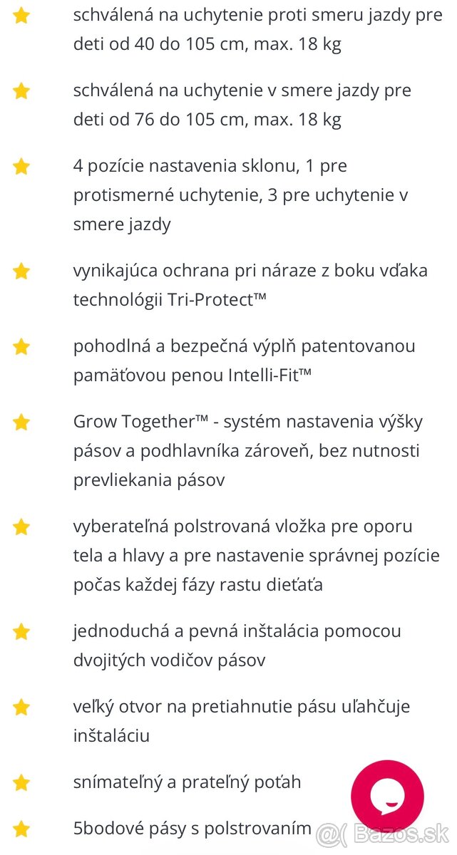 Autosedacka Joie Steadi 40-105cm, max 18kg - 5