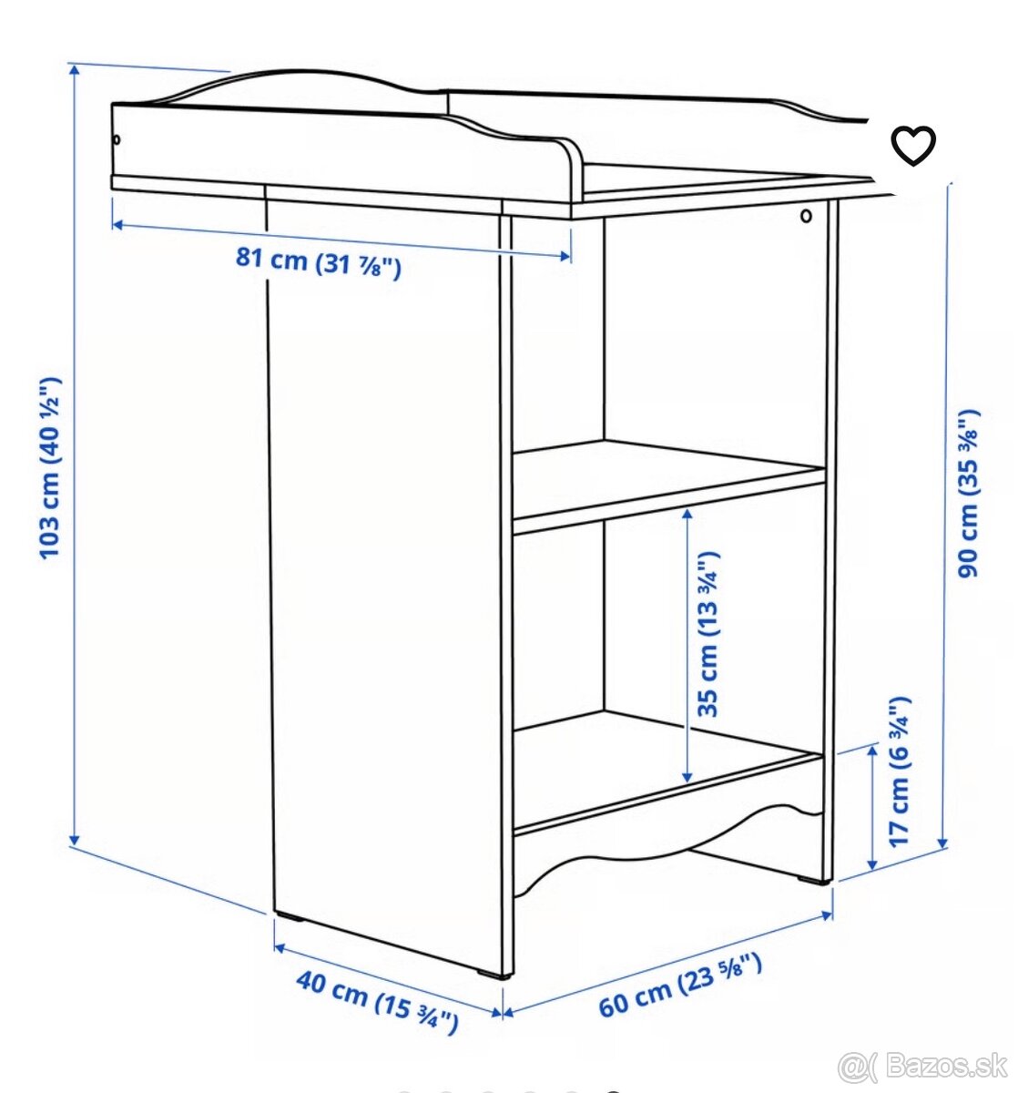 Prebaľovací pult + príslušenstvo - 5