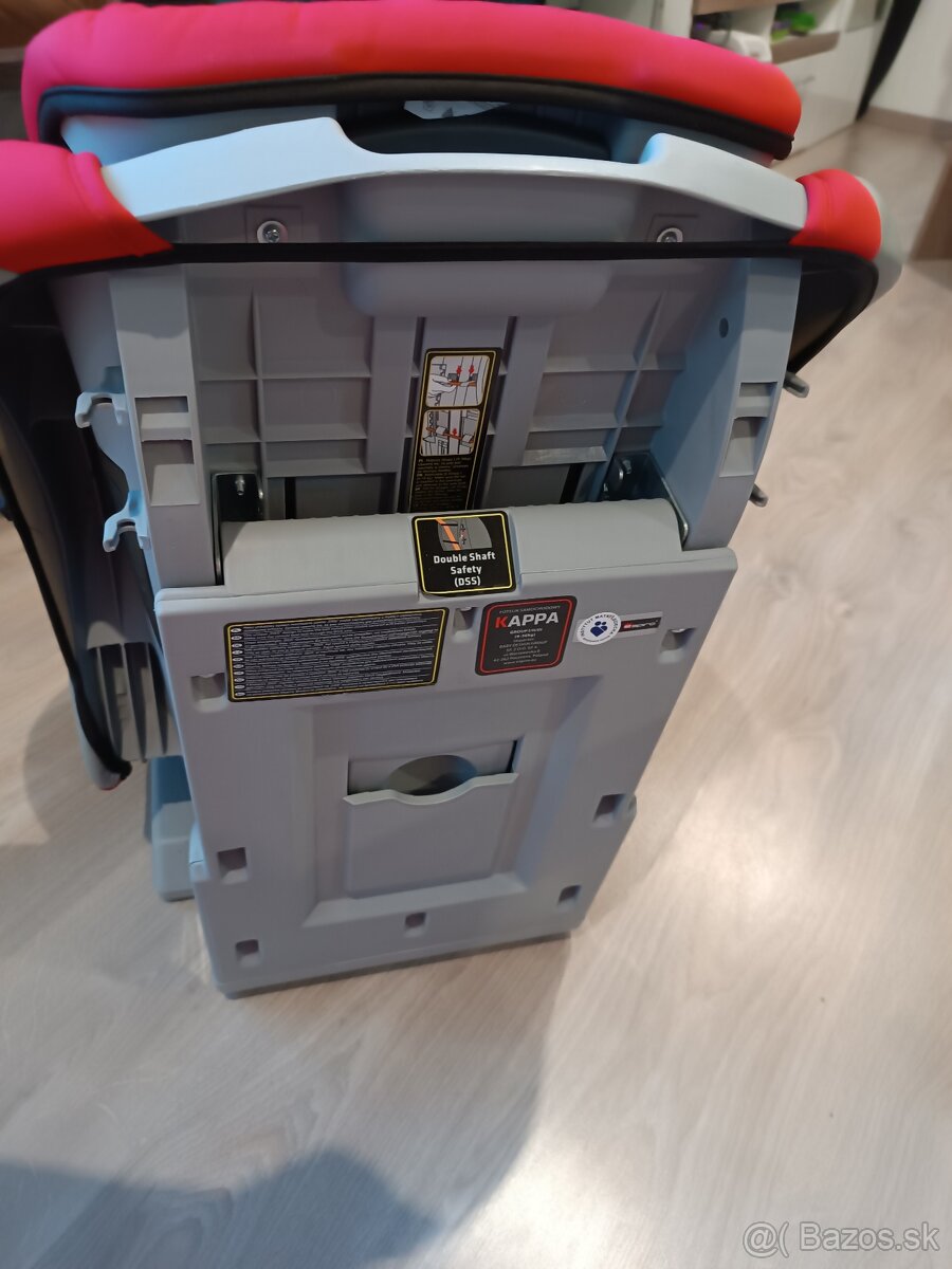 Autosedačka kappa espiro 9-36kg červená plus hnedá autosedač - 5