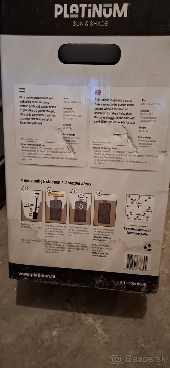 Podstava na slnečník IN-GROUND - 5