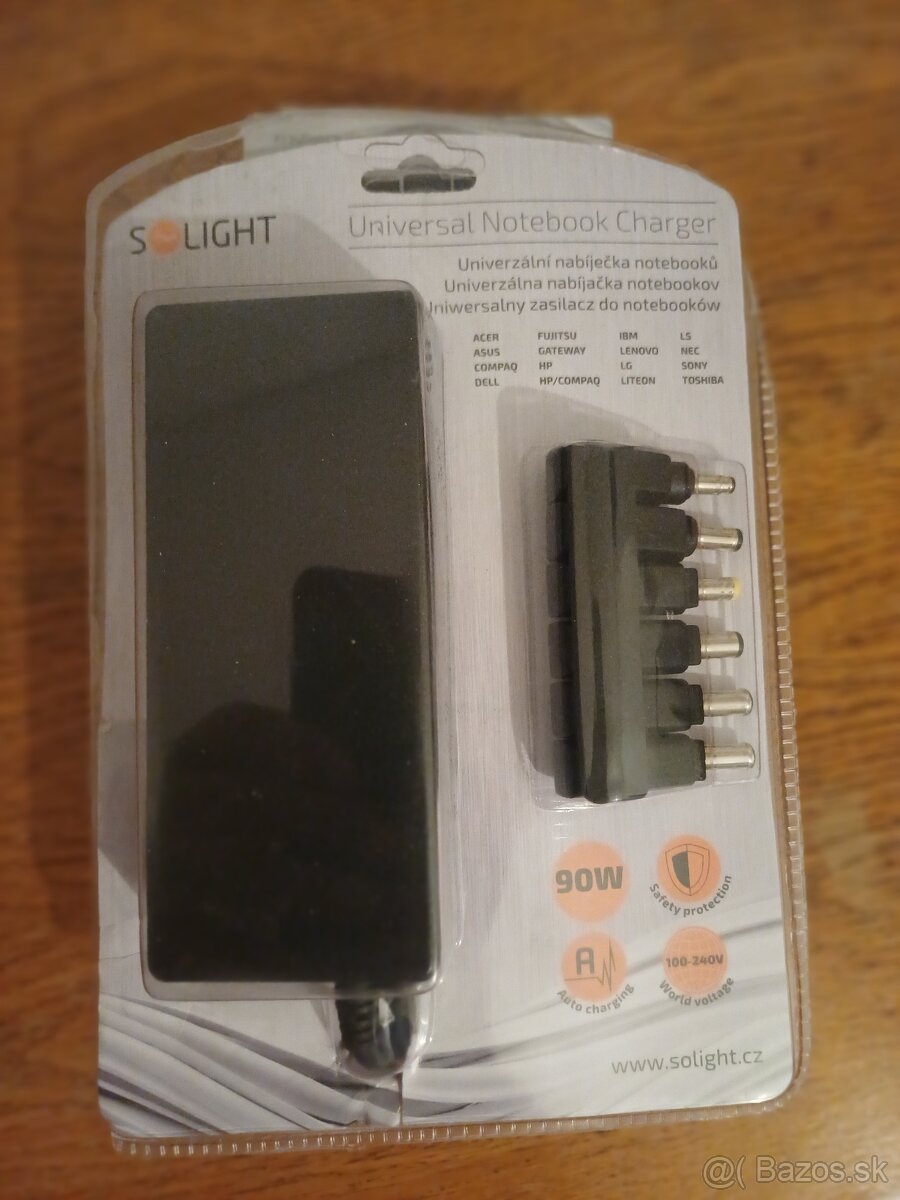 Sieťový adaptér Solight univerzálny pre notebooky/netbooky - 5