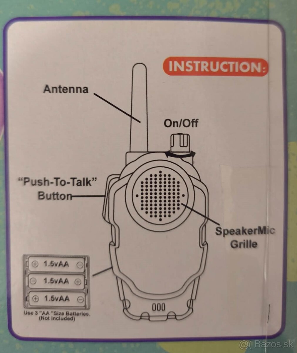 Stitch alebo Spiderman detské vysielačky - 5