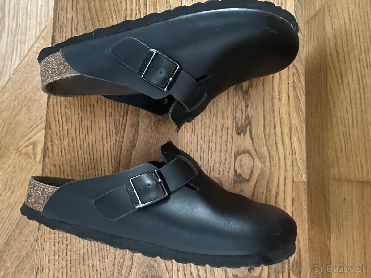 Birkenstock Boston kožené čierne sľapky vel 38 - 5