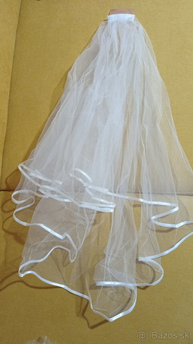 Svadobné šaty, závoj, lodičky - 5