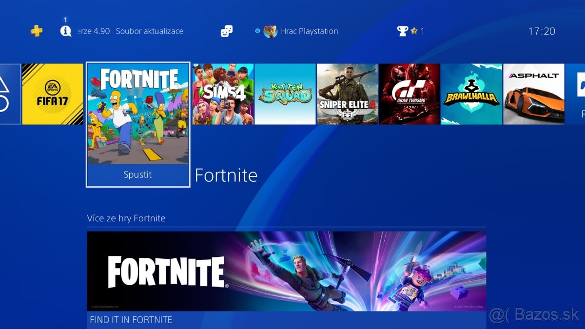 PS4 PLAYSTATION 4 SLIM + 2X OVLADAC + HRY - 5