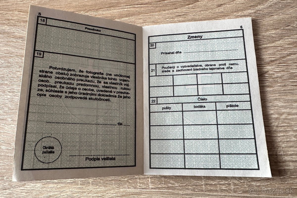 osobní preukaz voják Slovenský štát - 5