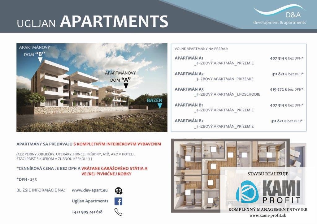 Posledný MODERNÝ Apartmán na ostrove UGLJAN s kompletným z - 5