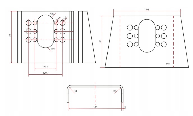 Brzdový valec na prives , vlečka s držiakom - 5