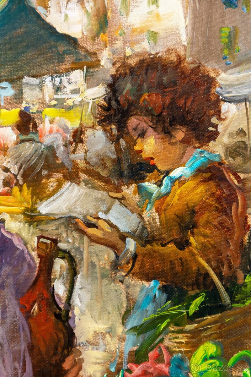 Trh , N.S.Esposito, olej na plátne, 800 × 600 mm - 5