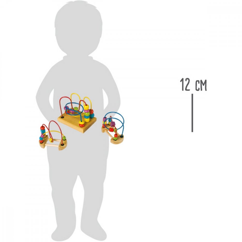 Vedomostne eko hračky Súprava 3 motorických korálkových dráh - 5