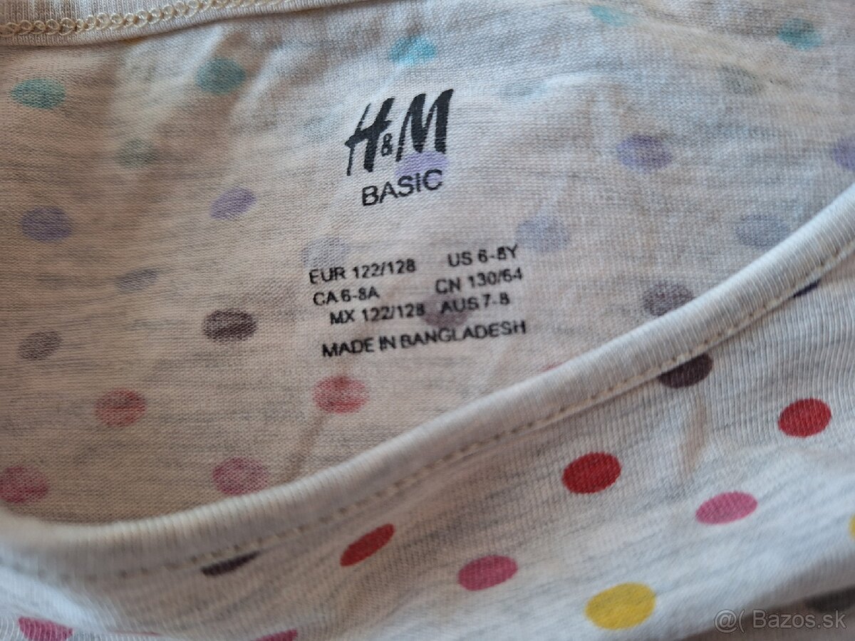 H&M elastické tričko v.122/128 - 5