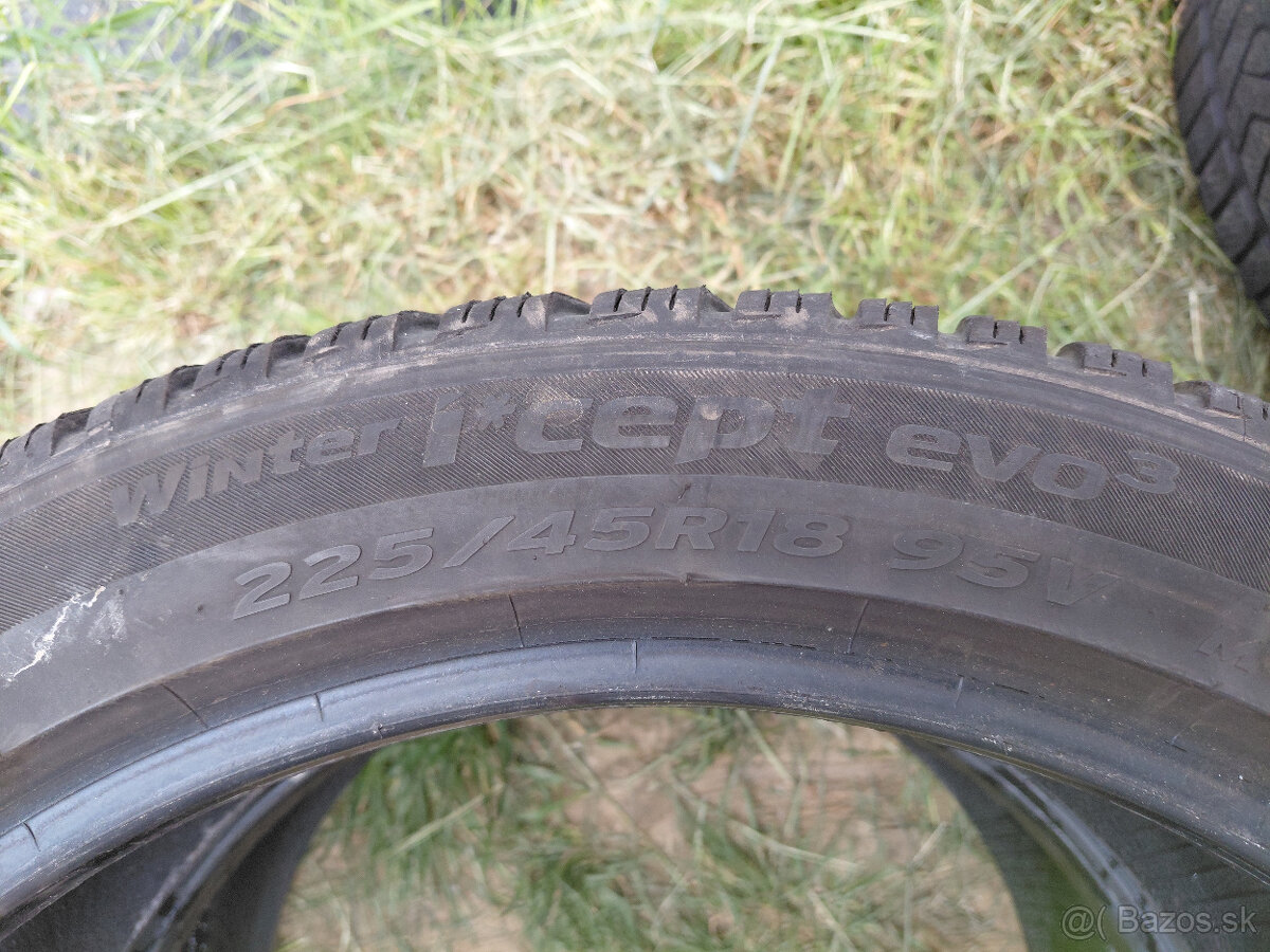 2x zimne Hankook 225/45R18 - 5