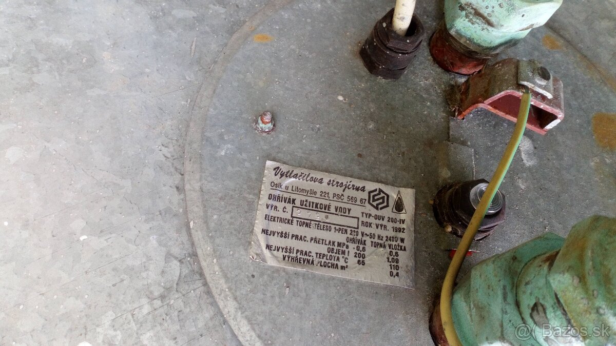 BOJLER 200 L OBOJŽIVELNÍK - 5