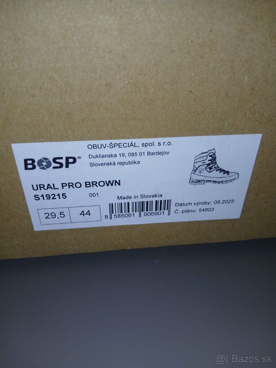 Pánske topánky BOSP URAL PRO Brown - 5