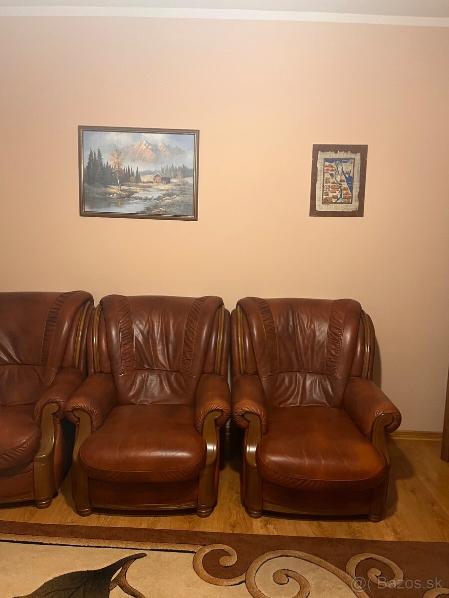 Kožená sedacia súprava - 5