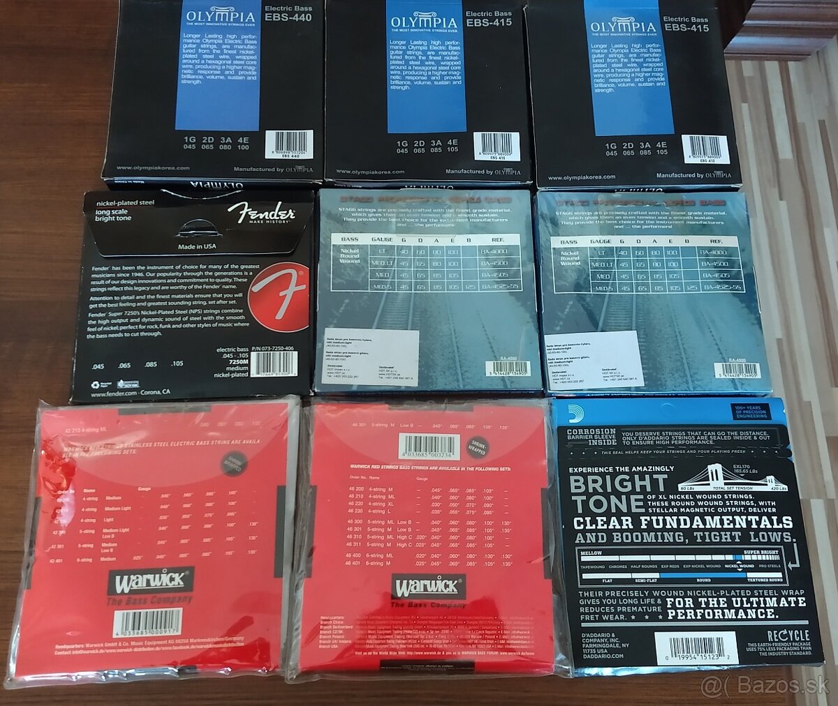 Basgitarové struny - 5