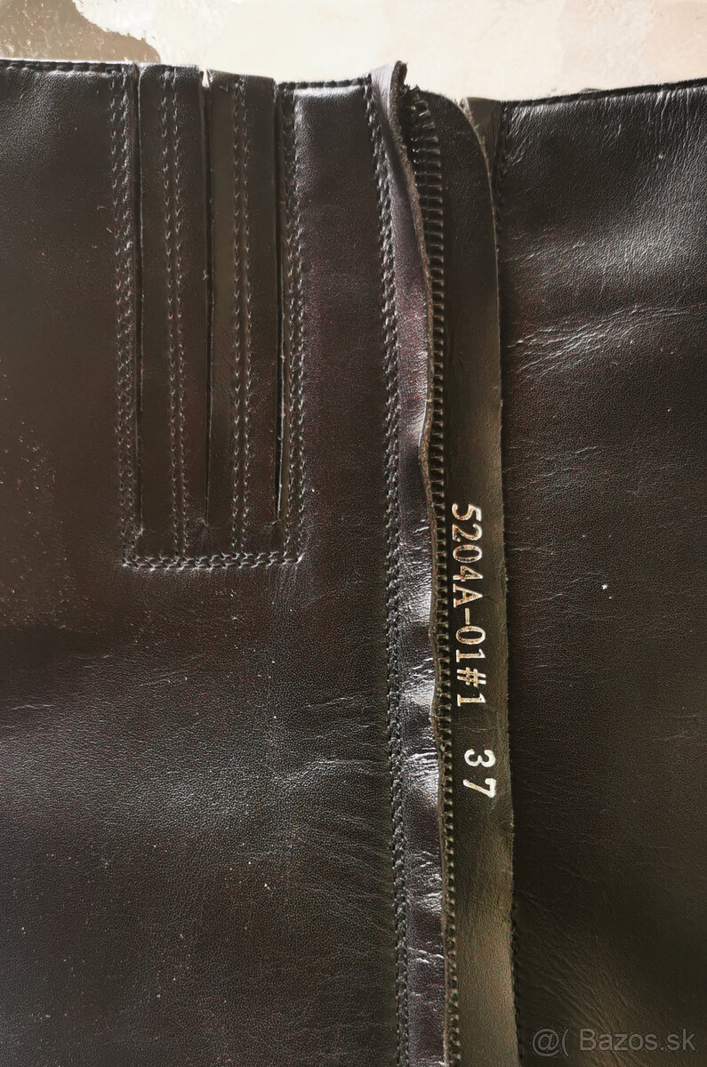 Predám kožené čierne čižmy - 5