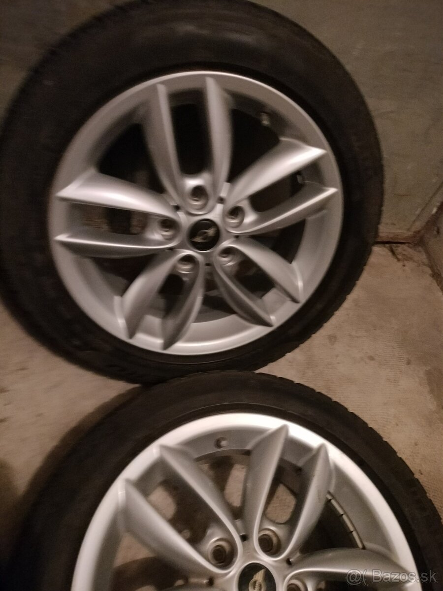 4ks alu disky orig. Mini 5x120 R17 pneu 205/55 r17 - 5