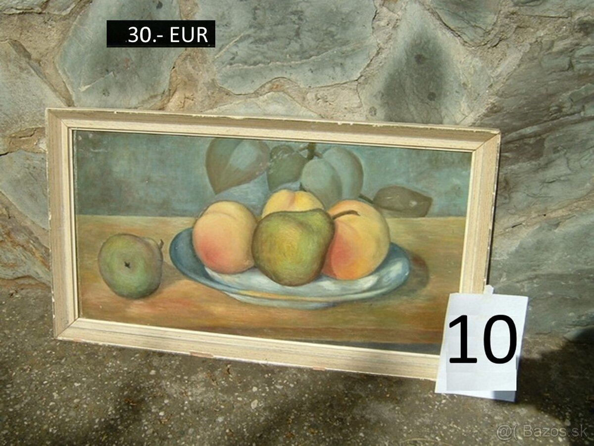 Obrazy pekné olejomaľby na plátne 9 kusov - 5