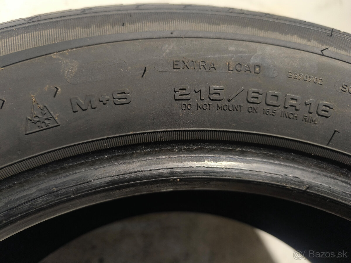 215/60 R16 Zimné pneumatiky Sava Eskimo 2 kusy - 5