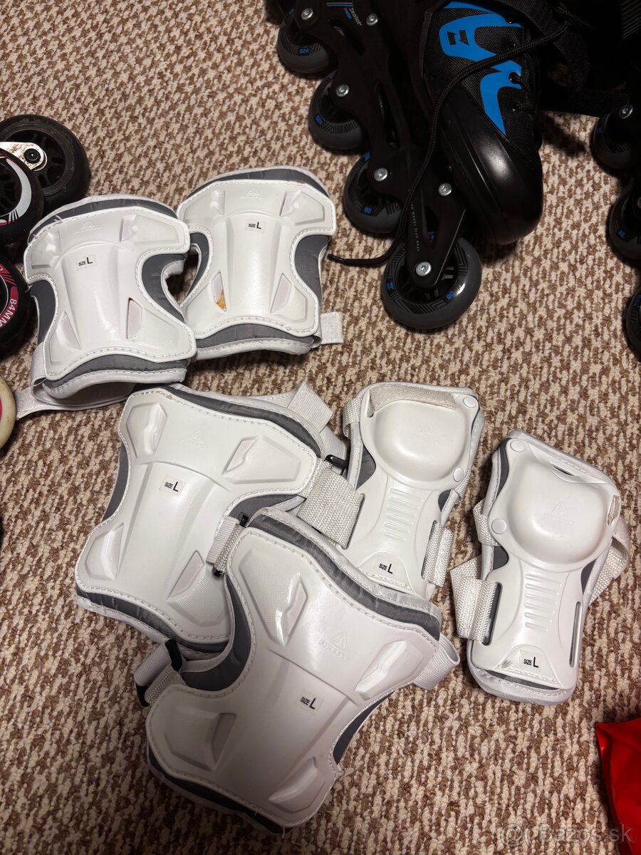 2 Páry korčúl na predaj + chrániče - 5