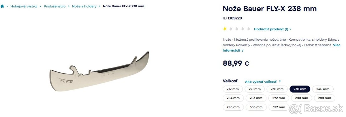 Bauer hokejové nože na korčule - 5